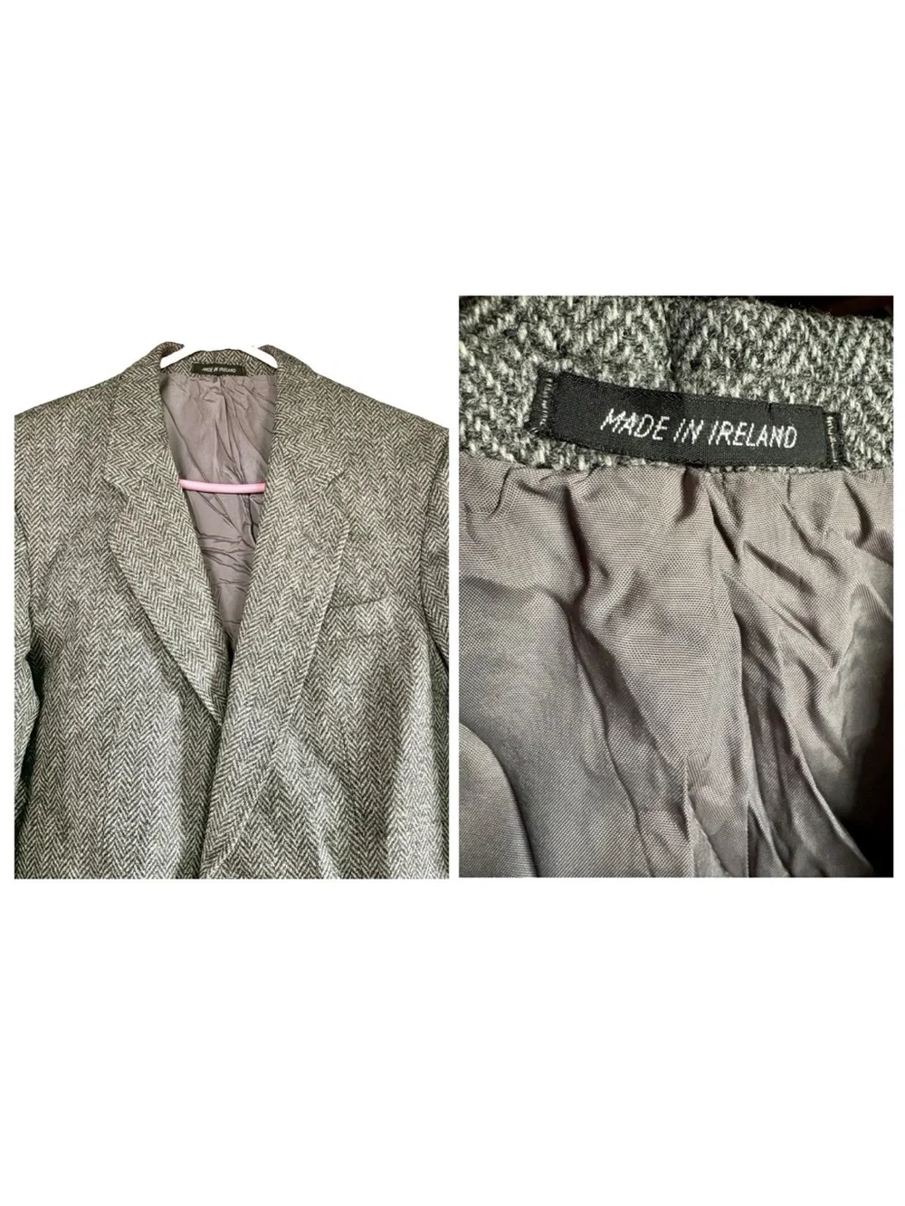 Kevin & Howlin Dublin VTG 70s 80s Donegal Tweed Blazer Jacket 38R Handwoven Wool